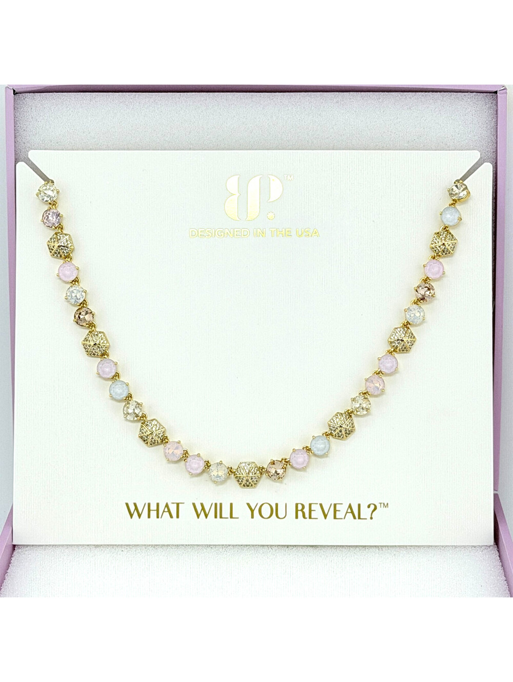 Bomb Party Jewel Candy Necklace "Marked By The Journey" Desert Oasis Yellow Gold